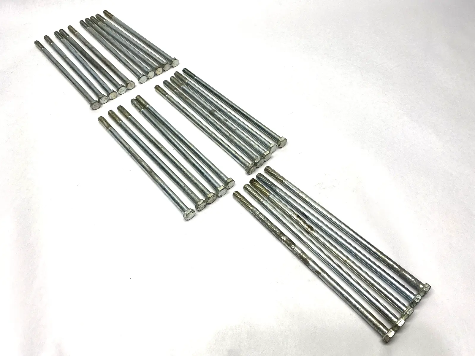 3/8"-16 x 9" Hex Head Bolts 7-3/5" Unthreaded Length LOT OF 25 - New Other