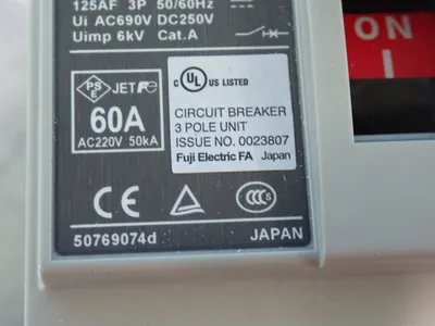 New | in-Stock FUJI ELECTRIC BW125JAGU Circuit Breakers | HGR 24 #731923