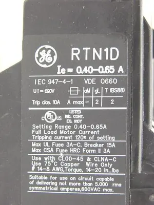 USED GENERAL ELECTRIC / GE RTN1D
