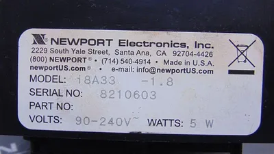 Newport Electronics i8A33-1.8 Digital Panel Meter Used
