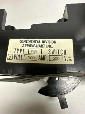Used ARROW HART FQV SWITCH Miscellaneous Equipment (Electrical & Power) Ohio US | Surplus Asset Holdings #1242541