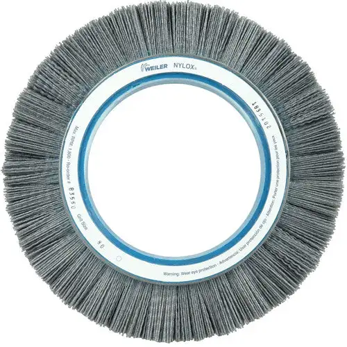 Weiler 10" Abrasive Nylon Wheel Crimped Filament 040/80SC Fill 5-1/4″ Arbor Hole