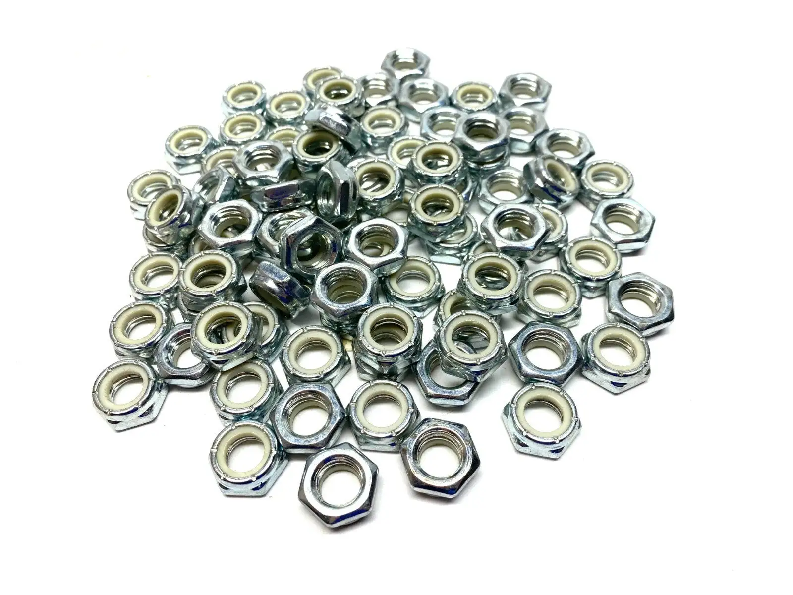1/2"-13 | Chrome Steel Nylon Insert Lock Nuts LOT OF 86 - New