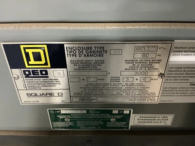 Used Square D 42510387-001 Electrical Panels Ohio US | Equipment Recovery Corp. #1330352