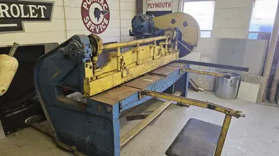 USED PECKSTOW MANUAL/MECHANICAL SQUARING SHEAR