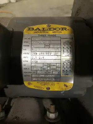 MET-PRO Duall RB-6 Plastic Centrifugal Blower 100CFM 1.283 RPM 1/2HP 3PH