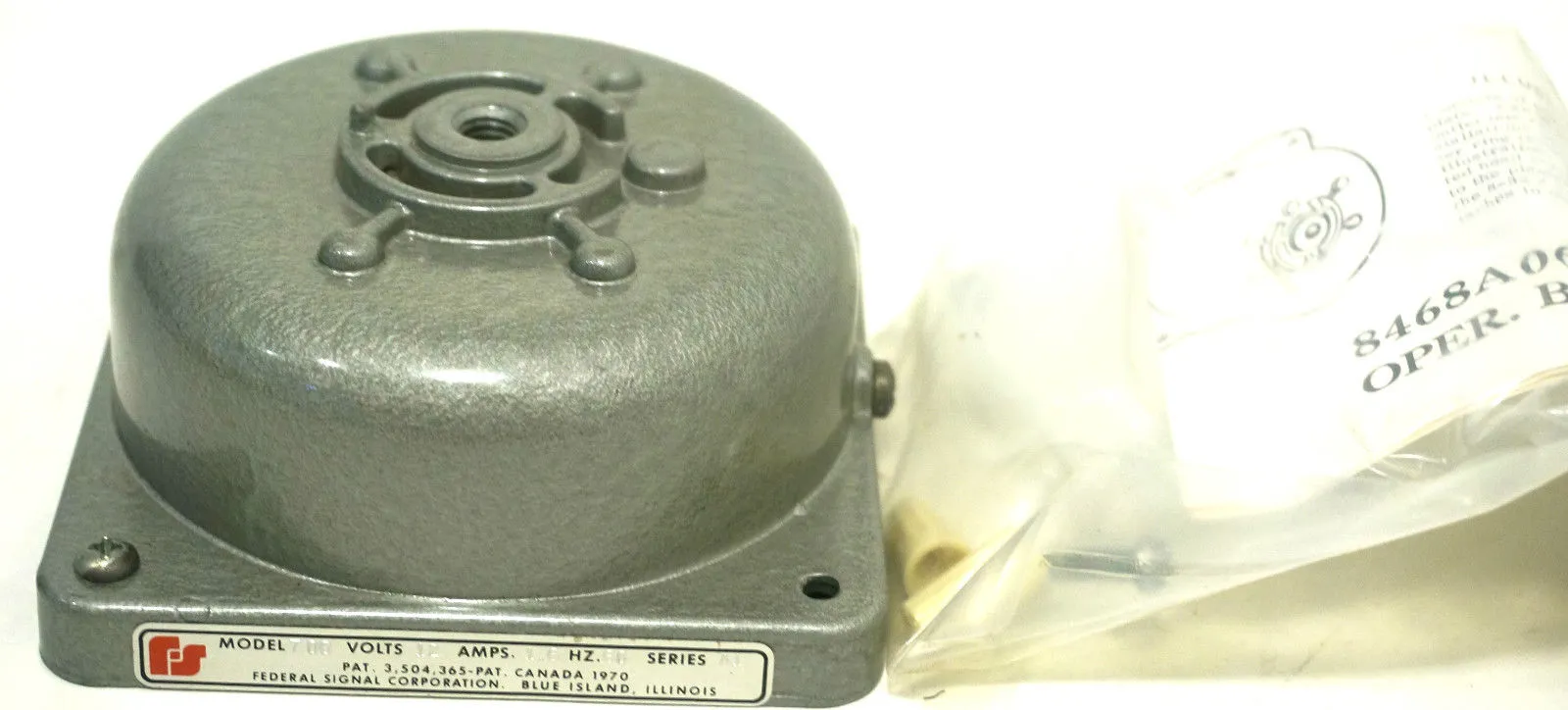 NEW FEDERAL SIGNALS 700 SER. A1 BELL MECHANISM