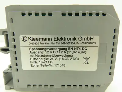 International EN-NT4-DC DC Power Supply w/Heat Current Monitoring 24V In 12V Out