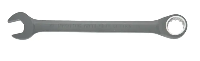 Proto 18mm Non-Reversible Ratcheting Combination Spline Wrench Black