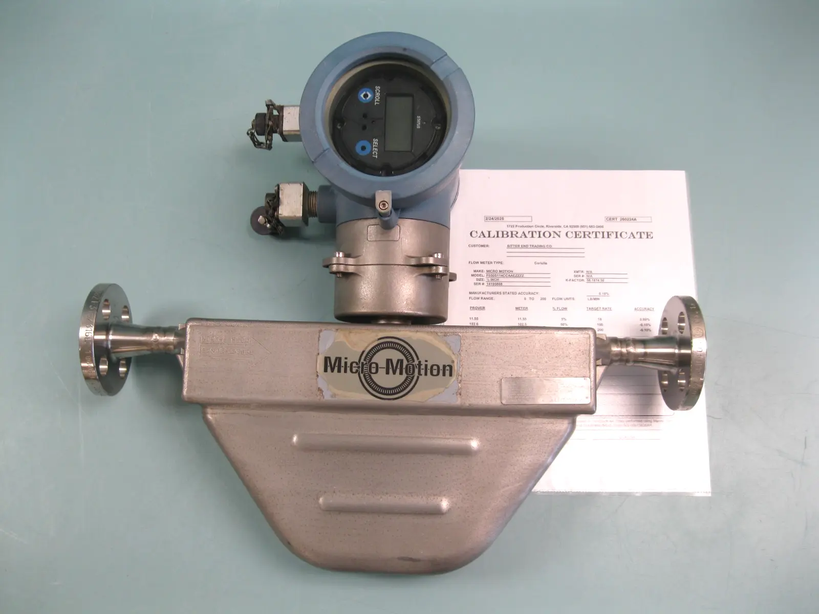 USED Micro Motion F050S114CCAAEZZZZ
