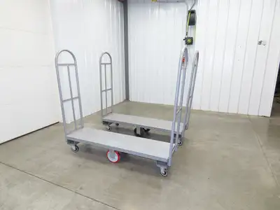Winholt 30060D U-Boat Utility Cart Truck 60x18x60" 2000lbs Warehouse Lot of 2
