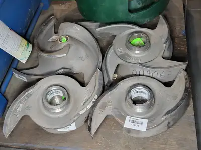 Pump Impeller, 6x8-18, 2 Vane, 316SS, 53106-1