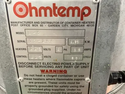 Used OHMTEMP L5 Heat Treating Units Ohio US | HGR 24 #1278903