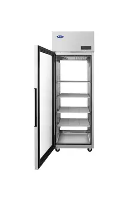 New | in-Stock Atosa New Atosa PLUS-R1-GS-L-PT Pass-Thru Refrigerator - Glass Front Door & Solid Rear Door, Left Hinged Refrigerators Illinois US | Falcon Restaurant Supply #1373629