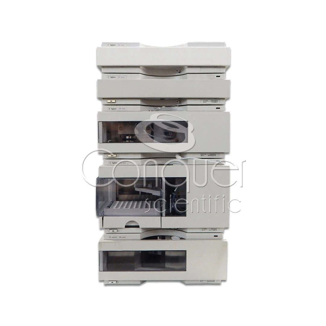 USED AGILENT TECHNOLOGIES 1100 HPLC / FLD DETECTOR / QUATERNARY PUMP