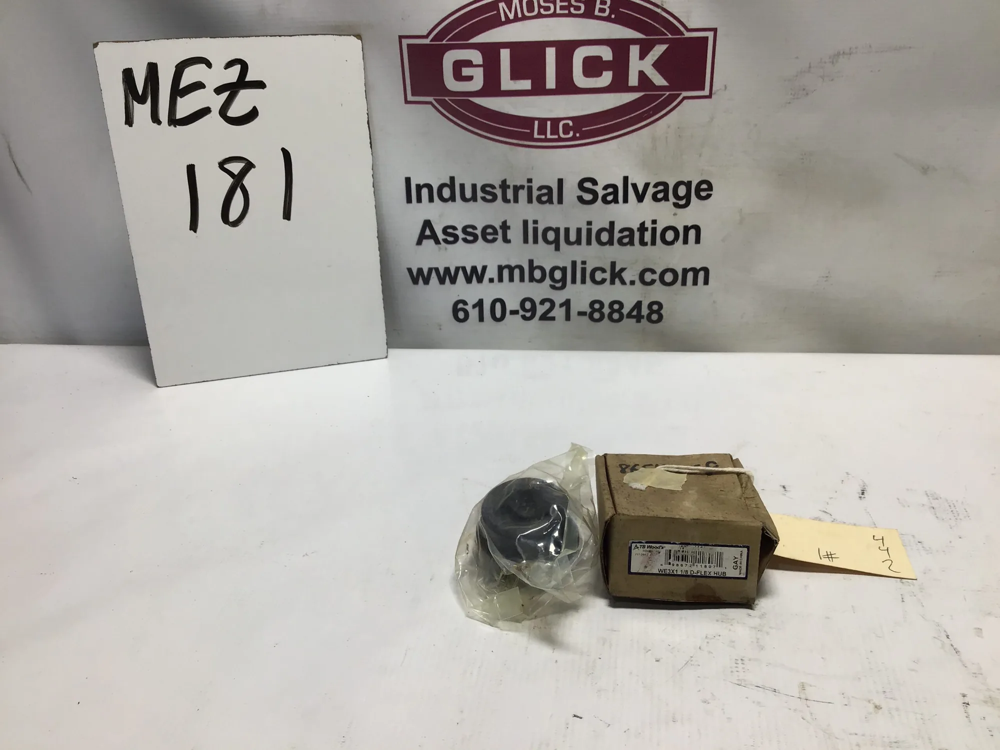TB WOOD’S WE3H18 WE3X1/8 D-Flex Hub