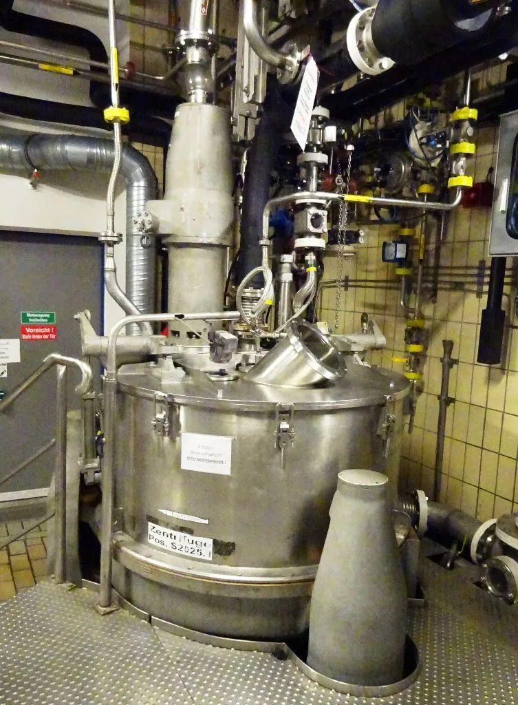 Ellerwerk 736 C-T perforate basket centrifuge, 316SS.