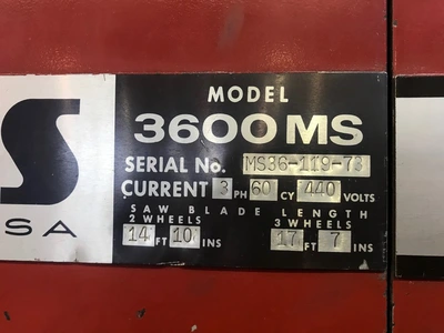 PEERLESS Vertical Bandsaw