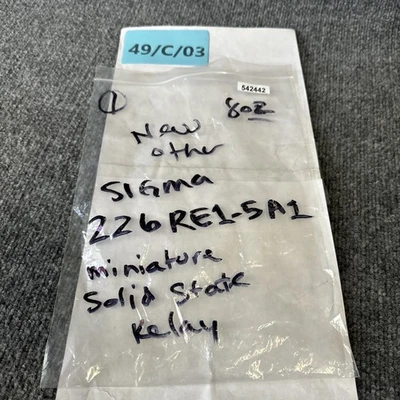 New | in-Stock Sigma 226RE1-5A1 Misc Electrical & Power Parts California US | Davliegogo LLC #1710250