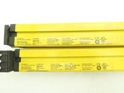 Contrinex Light Curtain Sender Receiver Set 14mm Res. 3.5M Range 49 Beam 400mm