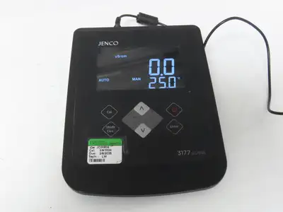 Jenco 3177 EC/TDS Conductivity/TDS/Salinity Basis Benchtop Meter 120V or 6 AAA