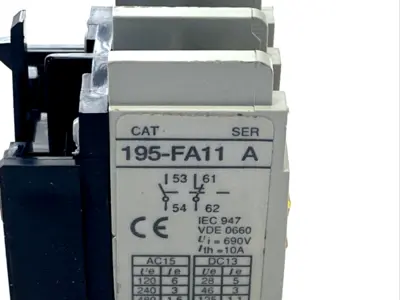 195-FA11 | Allen Bradley  Ser. A Auxiliary Contact Block - New Other