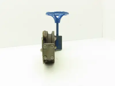 Keystone 360-101 K-Lok 3" Wafer Butterfly Valve Manual Worm Gear Actuator