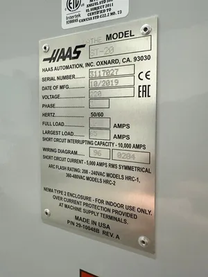 2019 HAAS ST-20 CNC Lathes | Hindley Machine Tool Sales, LLC (19)