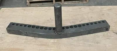Unbranded Lathe Tool Rest ~  24" x 4"  & 6-3/4" Post & 1-1/2" Dia (6146)