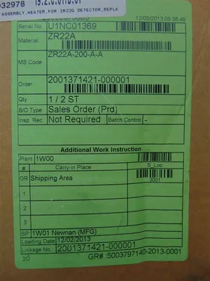 Yokogawa ZR22A-200-A-A Zirconia Analyzer Heater Assembly Style S1 New NIB