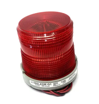 USED EDWARDS SIGNALING ADAPTABEACON STEADY-ON BEACON, RED, 24VDC