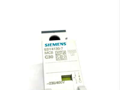 5SY4130-7 | Siemens  Miniature Circuit Breaker 230/400V 10kA, 1-Pole, C-Trip, 30A - New Other