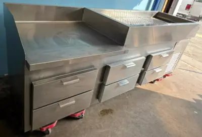 75-0002 Custom Made 72 Inch Refrigerated Oyster Station