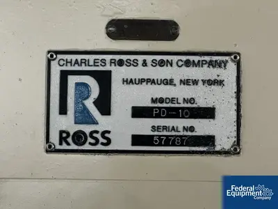 USED Ross 10 Gal Ross Planetary Mixer, Model PD-10, S/S