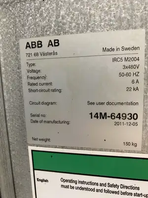 Used ABB Robot Controller 3x480V 14M-64930 Robot Parts Michigan US | Maverick Industrial Sales #1391669