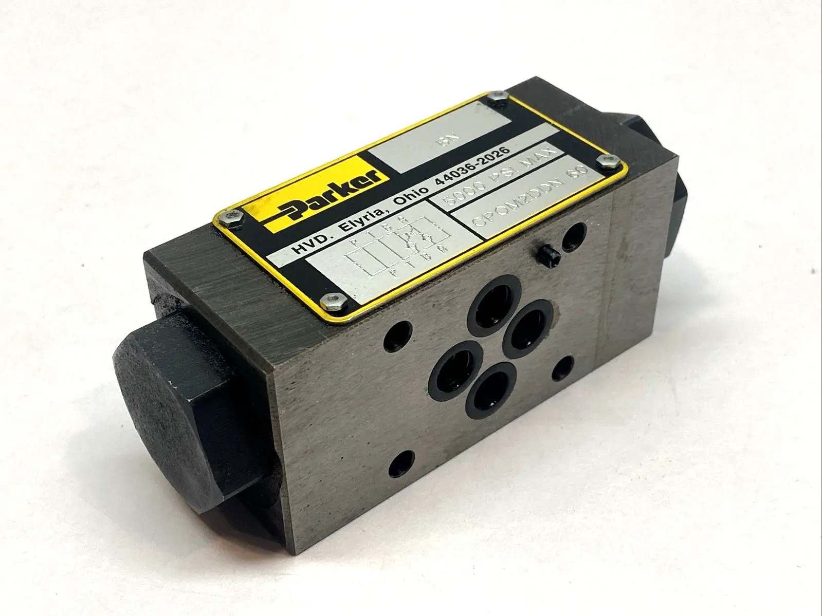 USED PARKER PILOT OPERATED HYDRAULIC CHECK VALVE 5000 PSI