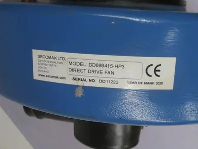 Used SECOMAK DD669415-HP3 02EFA90L2C40-LF-UL Centrifugal Fans Texas US | Aucto #1461170