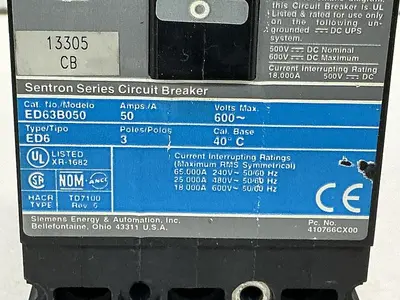 USED SIEMENS ED63B050