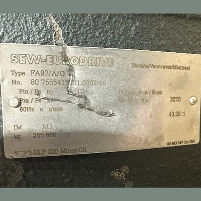 USED SEW-EURODRIVE FA97/A/G