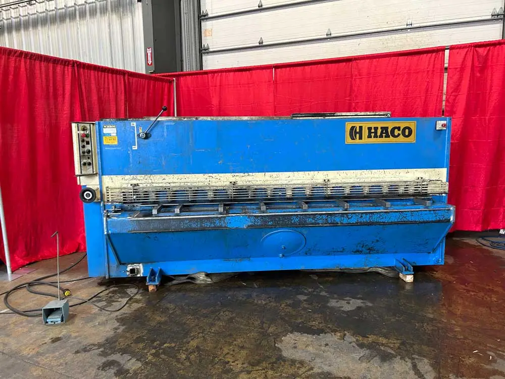 Pre-owned HACO  HYDRAULIC SHEAR 10’x1/4” capacity