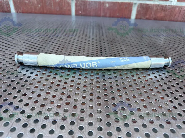 Used SANI-TECH 12" CHEMFLOUR FLUOROPOLYMER HOSE W/ 1/2" SANITARY FITTING Hoses | Equipment Lab #486693