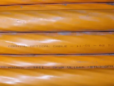 Optical Fiber Cable, 636 ft, 62.5/125 Micron