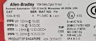 USED Allen-Bradley Allen Bradley 5094-IB16S