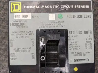 USED SQUARE D FA36100
