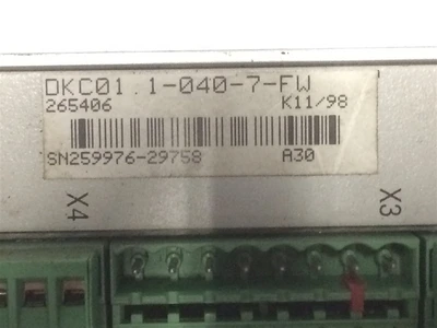 USED INDRAMAT DKCO1.1-04D-7-FW (1)-ECODRIVE AC-SERVO CONTROLLER