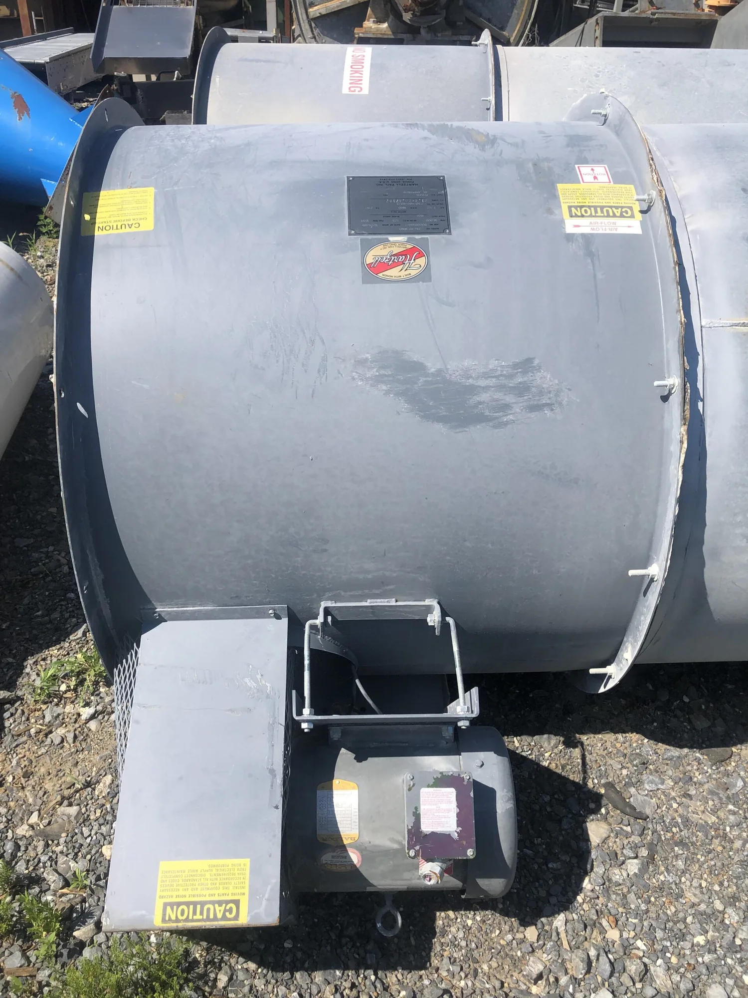 Hartzell 31U-42-WM3 42” Steel Tubeaxial / Axial Fan Blower 10 Hp 16000 CFM
