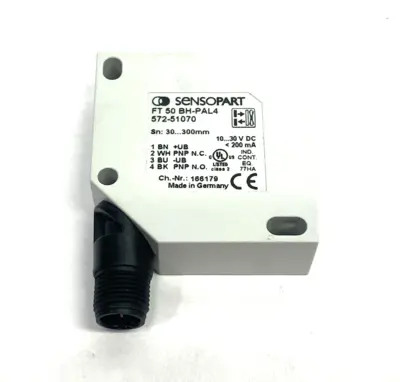 New | in-Stock Sensopart BlueLight Photoelectric Diffuse Sensor w/ Background Supp. Photoelectric Sensors Michigan US | Maverick Industrial Sales #1402474