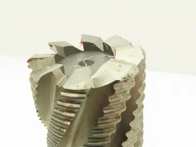 Putnam Tool 97126 Fluted Coarse Pitch Knuckle Rougher End Mill 2" Dia x 8" Flute