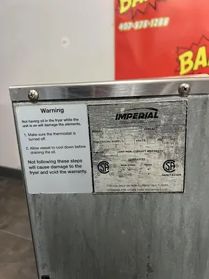 Imperial Commercial Heavy Duty Deep Fryer