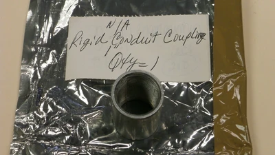 Used 1" Rigid Galvanzied Steel Conduit Coupling (minor scratches)